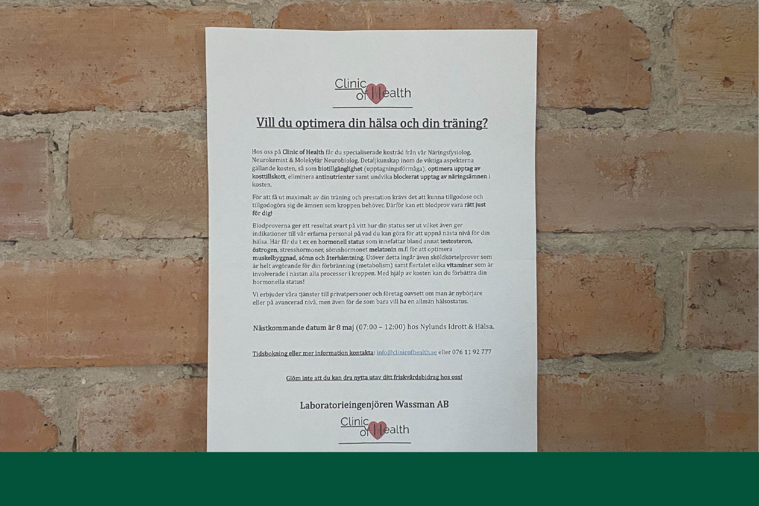 Christian Wassman på besök hos Nylunds